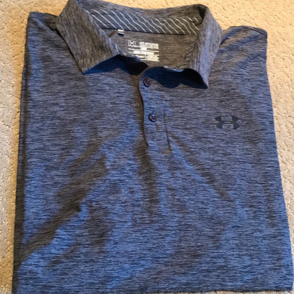 Men’s Grey heather golf shirt